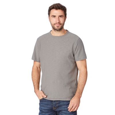Mantaray Grey textured jersey t-shirt